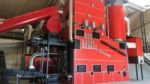 Boiler System at Grøngas in Denmark